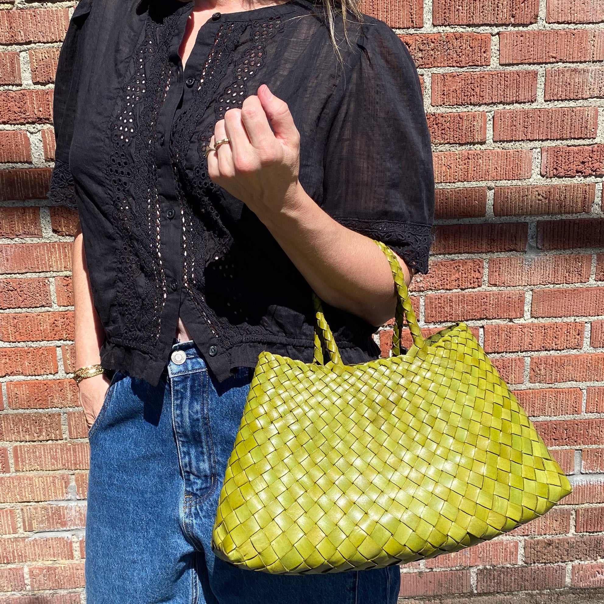 Dragon Diffusion Small Santa Croce Bag (bamboo green) – A Mano