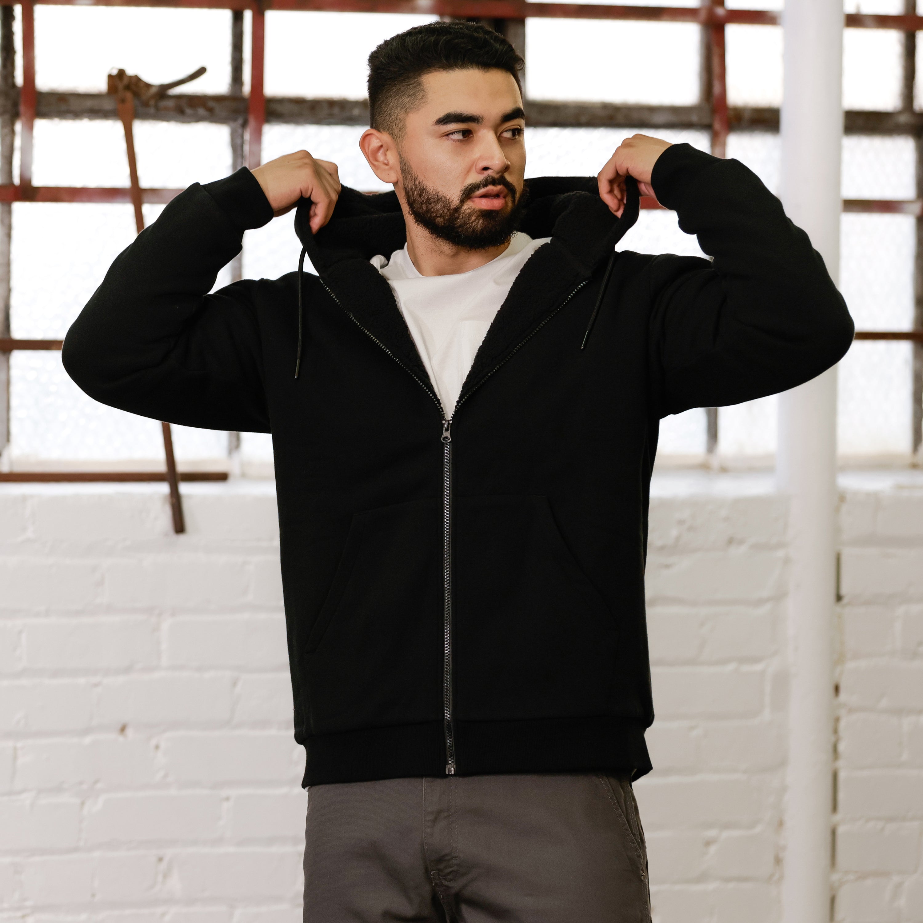 Sherpa Lined FZ Hoody - Mens – ShopWSS