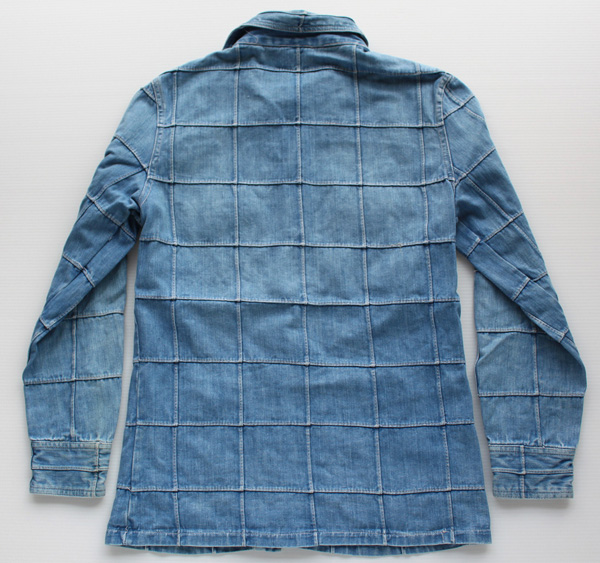 70s MONTGOMERY WARD パッチワーク デニムシャツ S - Sixpacjoe Web Shop