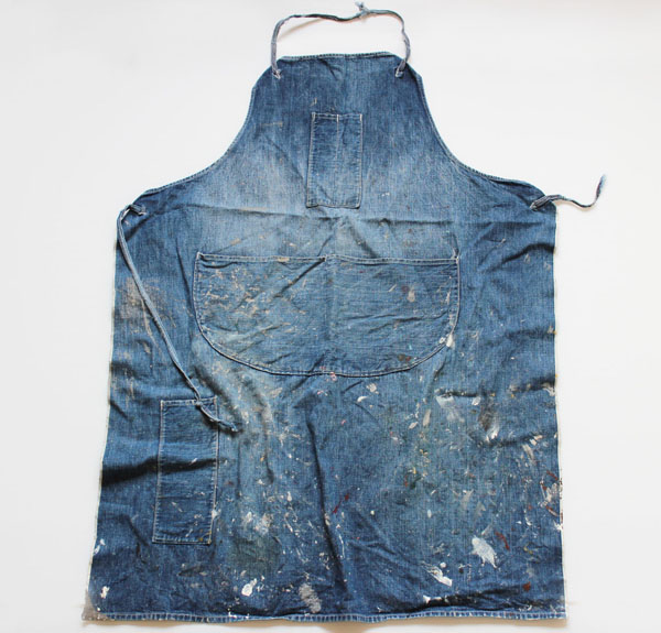 ビンテージ 耳付き インディゴ デニム ワークエプロン - Sixpacjoe Web