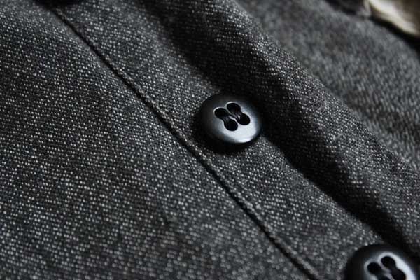 40s UNKNOWN ブラックシャンブレー ワークパンツ w30☆黒シャン