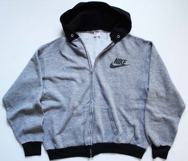 70s USA製 NIKEナイキ ツートン 切り替え スウェット ジップパーカー