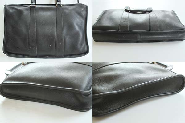 USA製 COACH オールド コーチ レザー ブリーフケース 黒☆5286