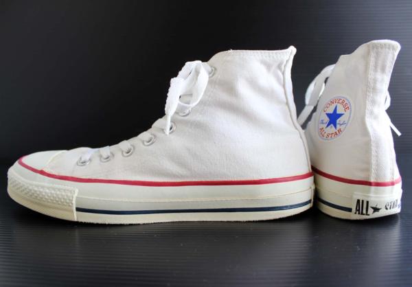 90s USA製 CONVERSEコンバース ALL STARオールスター HI 白 7.5