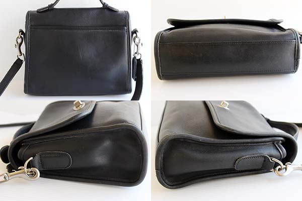 USA製 COACH オールド コーチ 2WAY レザーショルダーバッグ 黒 9870