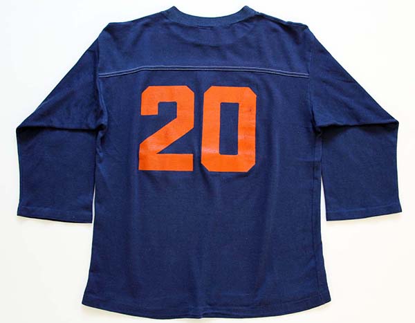 70s ARTEX 20 ナンバリング フットボールTシャツ 紺 L - Sixpacjoe Web