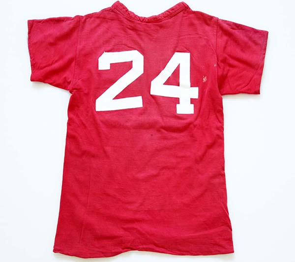 70s USA製 Championチャンピオン 24 リバーシブルTシャツ 赤×白 XS
