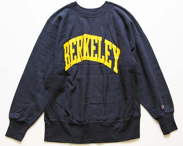 90s USA製 Championチャンピオン リバースウィーブ スウェット 紺 L