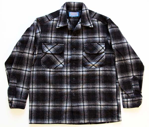 PENDLETON 70s ウールボードシャツ オンブレ XL 70s USA製 PENDLETON