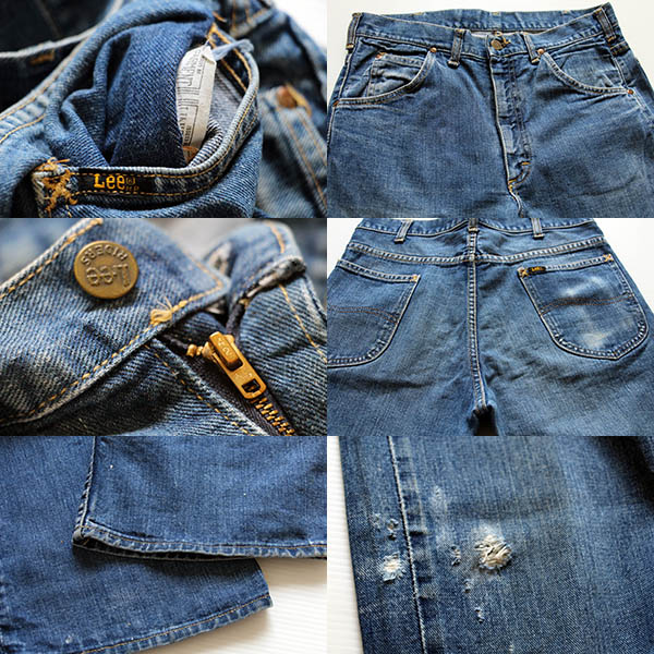 70s USA製 Leeリー ブーツカット デニムパンツ w33 - Sixpacjoe Web Shop
