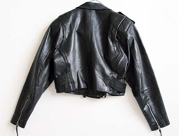 WILSONS ショート丈 ダブルライダース レザージャケット 黒 S