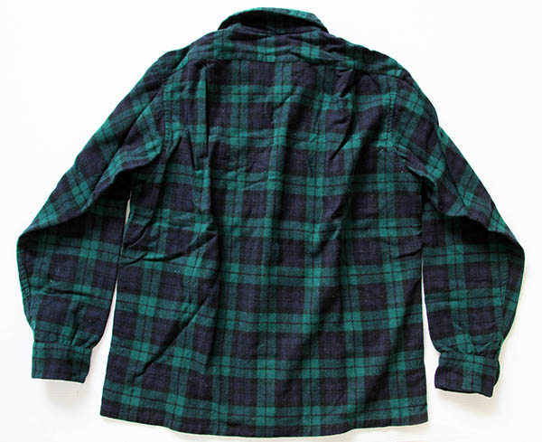 60s PENDLETONペンドルトン ブラックウォッチ タータンチェック ウール