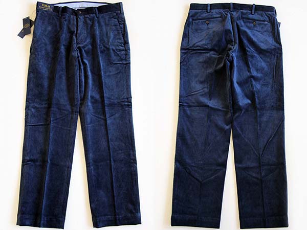 新品☆ポロ ラルフローレン 太畝 コーデュロイパンツ 紺 33×30
