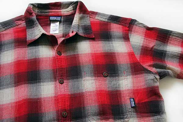 patagoniaパタゴニア オンブレチェック 半袖 オーガニックコットン