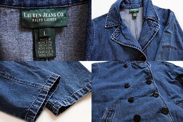 LAUREN JEANS ラルフローレン デニム ピーコート L - Sixpacjoe Web Shop