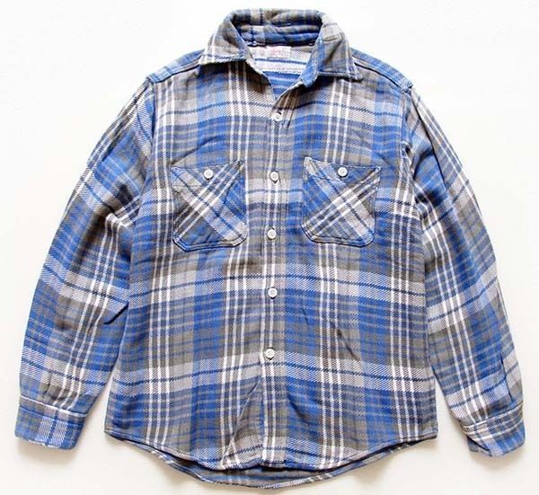 60s WINTER King チェック コットン フランネルシャツ - Sixpacjoe Web