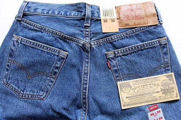デッドストック☆90s USA製 Levi'sリーバイス 501 デニムパンツ w30