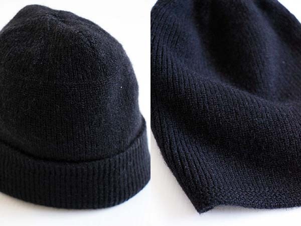 ビンテージ 米軍 U.S.NAVY ウール ワッチキャップ 黒☆ニットキャップ