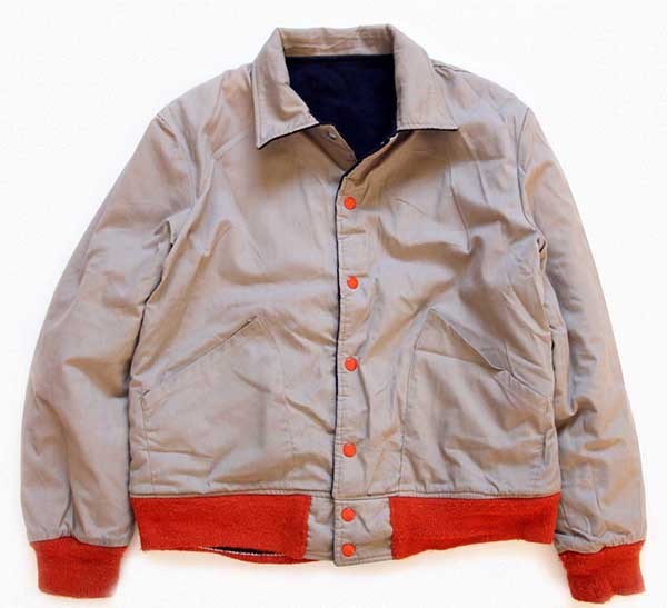 80s USA製 BUTWINバトウィン パッチ付き リバーシブル メルトン ウール