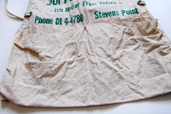 ビンテージ VETTER LUMBER&BUILDING キャンバス ワークエプロン 生成り