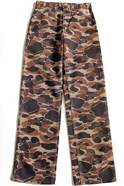 80s USA製 carharttカーハート ダックハンターカモ ダック地