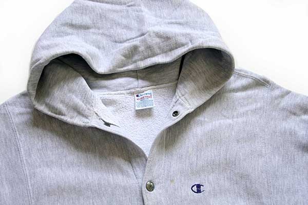 90s USA製 Championチャンピオン ワンポイント リブライン リバース