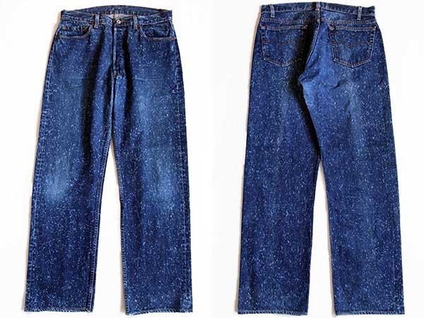 80s USA製 Levi'sリーバイス 501 ギャラクティックウォッシュ デニム