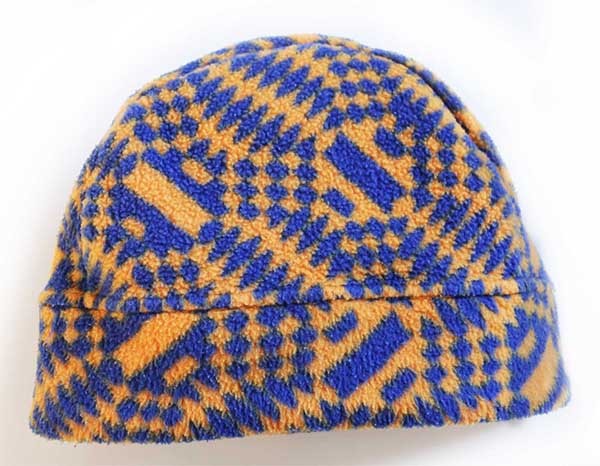 90s USA製 patagoniaパタゴニア 総柄 フリースキャップ L - Sixpacjoe