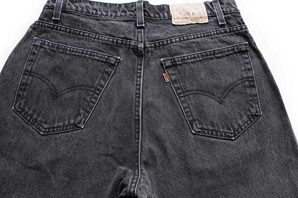 90s USA製 Levi'sリーバイス SIGNATURE 545 ブラック デニムパンツ w34