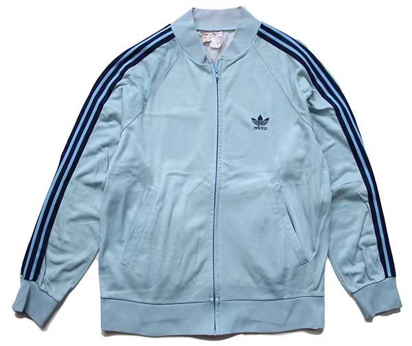 70s フランス製 adidasアディダス VENTEX ATP トラックジャケット 水色