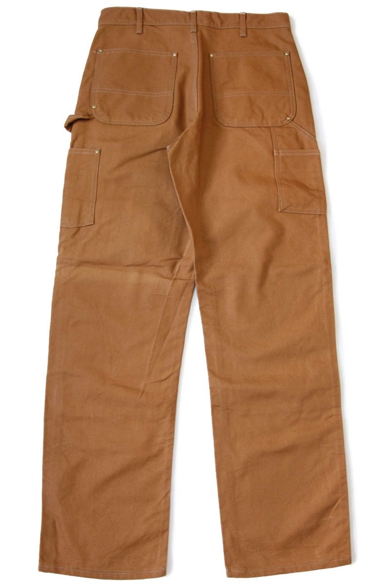 USA製 carharttカーハート ダブルニー ダック地 ペインターパンツ 茶