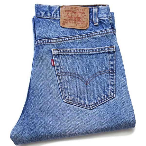00s USA製 Levi'sリーバイス 517 デニムパンツ w34 L30☆42 ブーツ