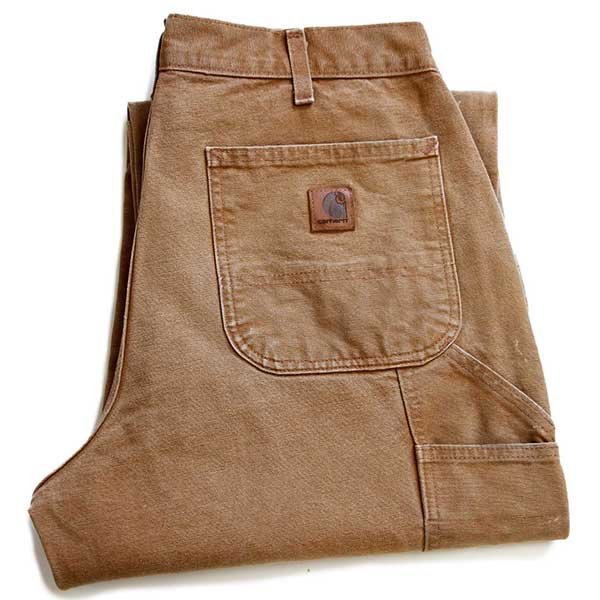 メキシコ製 carharttカーハート ダック地 ペインターパンツ ペンキ飛び