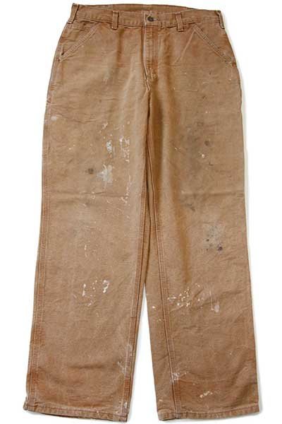 メキシコ製 carharttカーハート ダック地 ペインターパンツ ペンキ飛び