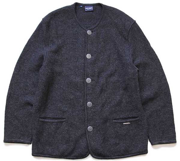 オーストリア製 GEIGER ノーカラー チロリアン ボイルドウール