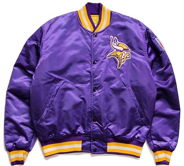 90s USA製 STARTERスターター NFL MINNESOTA VIKINGS キルティング