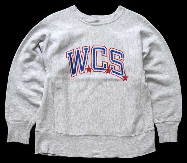 80s USA製 Championチャンピオン WCS リバースウィーブ スウェット 杢