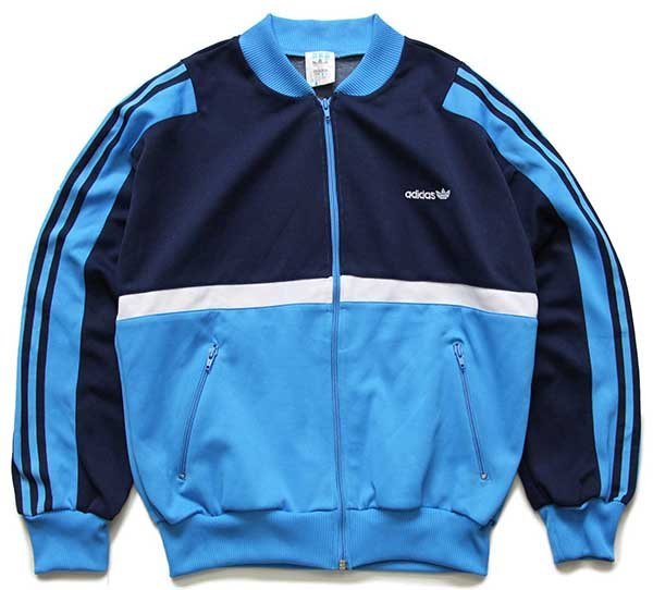 90s adidasアディダス トレフォイル ロゴ刺繍 ツートン 切り替え