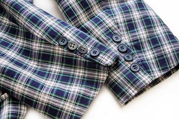 80s フランス製 daniel hechter タータンチェック 2つボタン