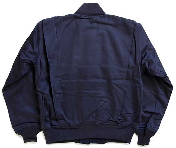 デッドストック☆USA製 ALPHAアルファ タンカースジャケット 紺 36R