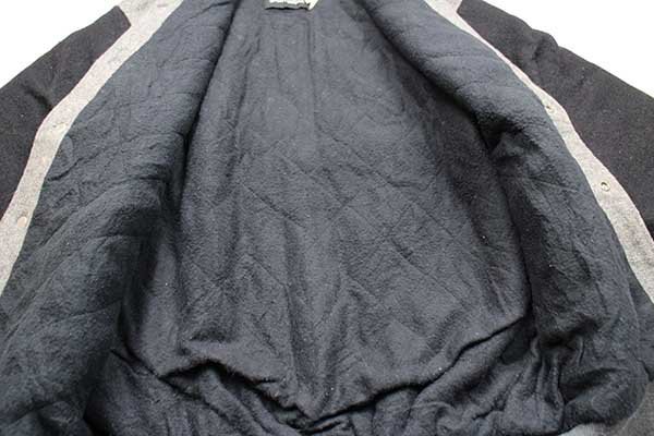 90s USA製 AUBURN アニマル 刺繍 ツートン キルティングライナー