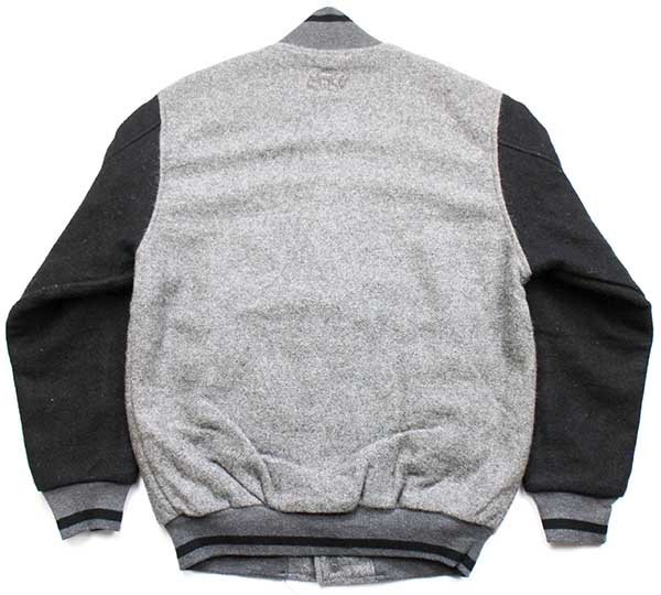 90s USA製 AUBURN アニマル 刺繍 ツートン キルティングライナー