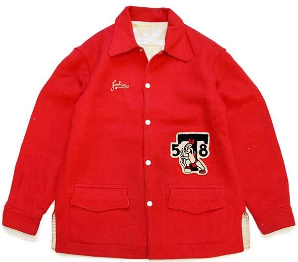 60s インディアンヘッド スタジャン チェーンステッチ ウール 60s