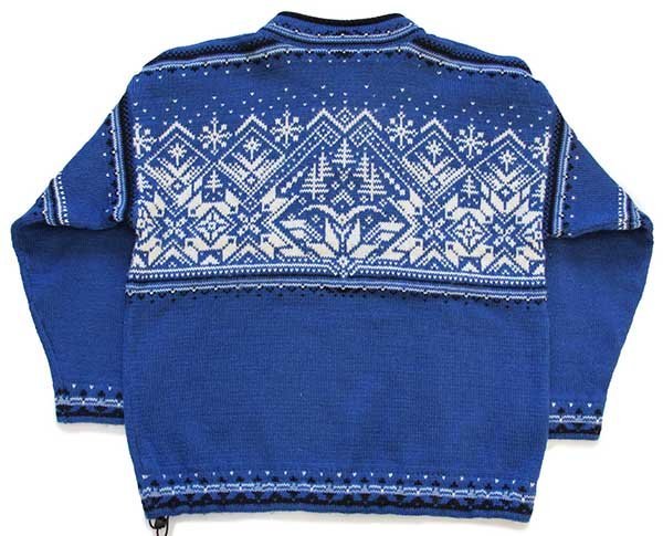 00s ノルウェー製 DALE OF NORWAY 雪柄 ノルディック柄 ハーフジップ