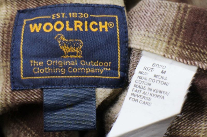 00s WOOLRICHウールリッチ オンブレチェック コットン フランネル