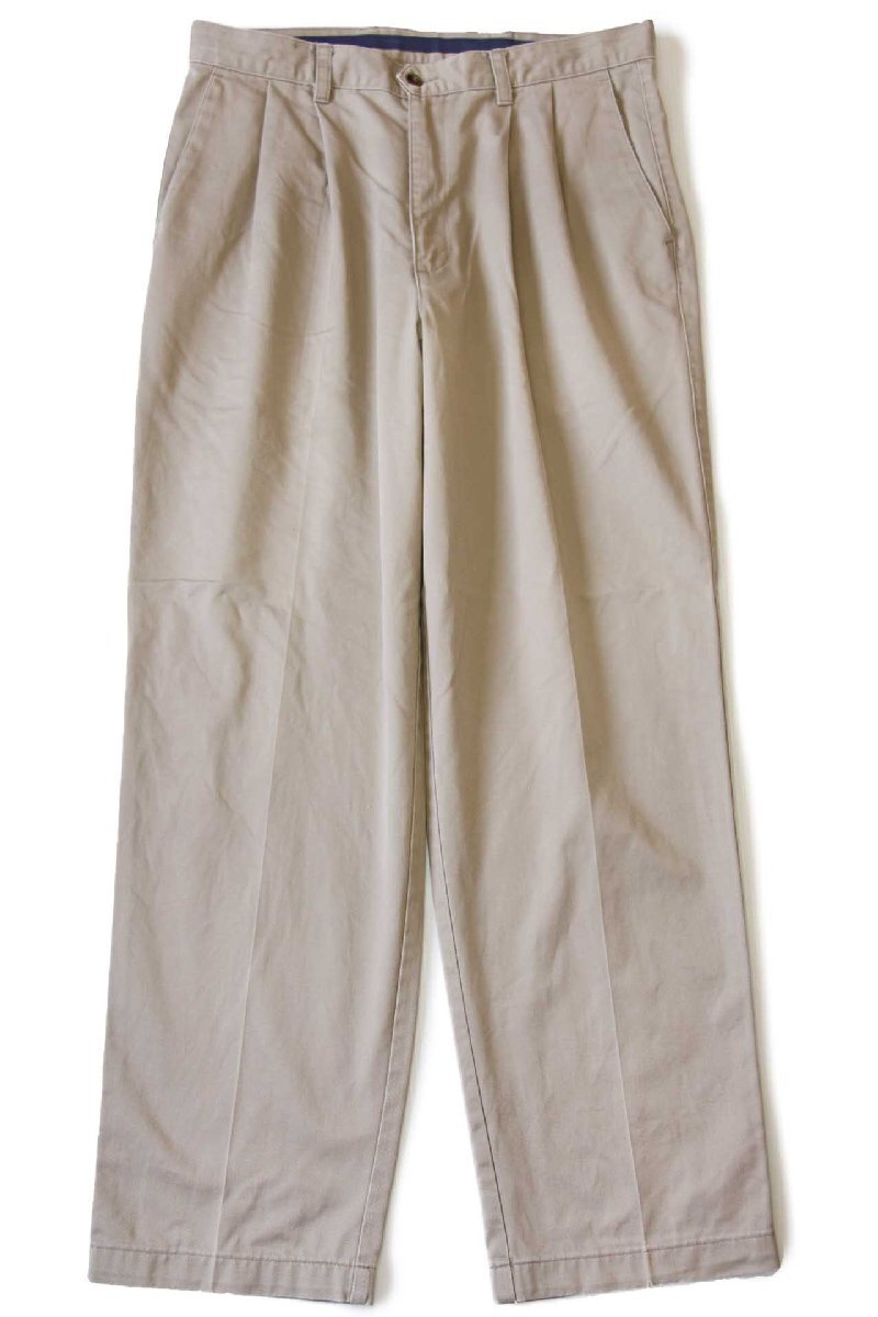 90s DOCKERSドッカーズ ツータック コットン チノパン グレーベージュ