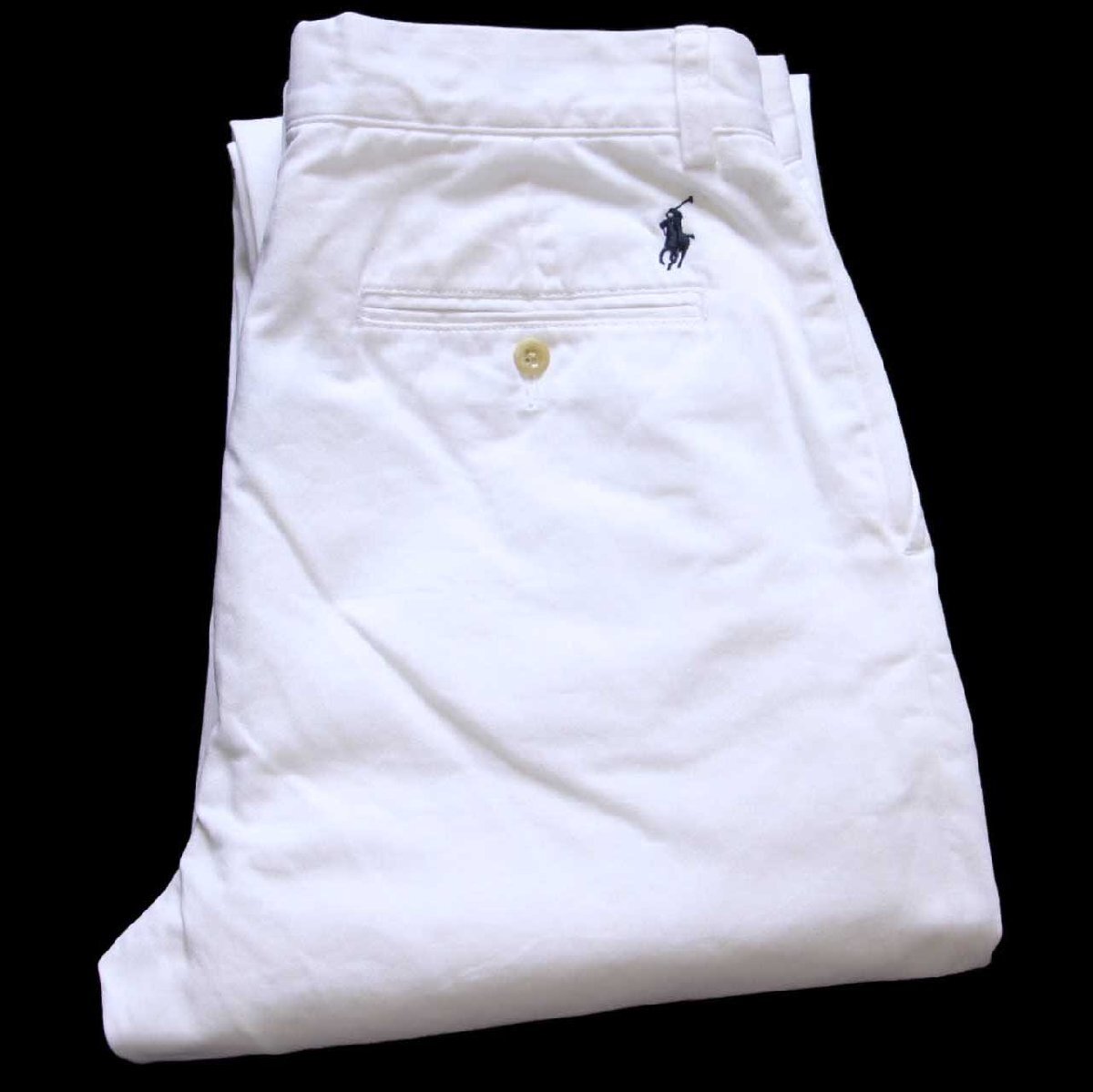 00s ポロ ラルフローレン コットン チノパン 白 w33 L32 - Sixpacjoe
