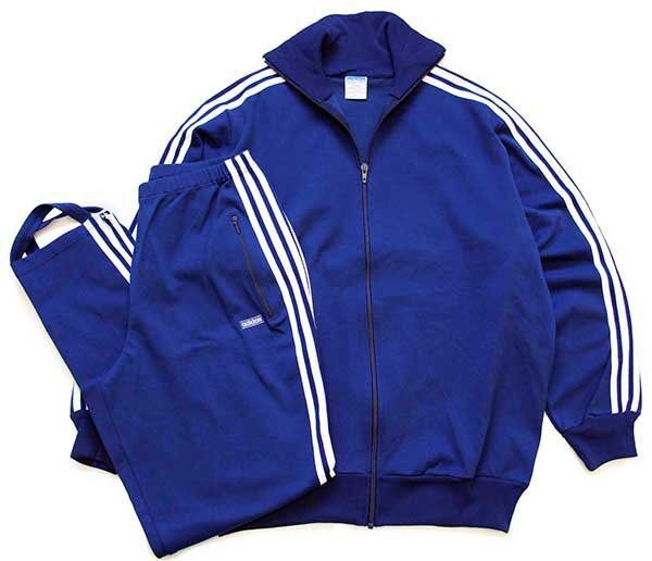 80s 西ドイツ製 adidasアディダス ハイネック 無地 トラックジャケット