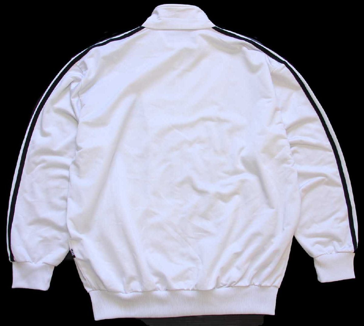90s adidasアディダス トレフォイル ロゴ刺繍 トラックジャケット 白