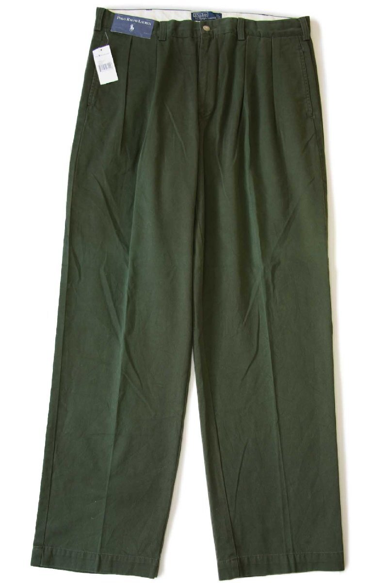 デッドストック☆00s ポロ ラルフローレン ANDREW PANT ツータック